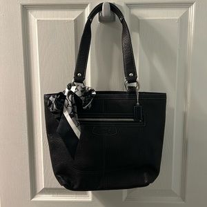 Black leather Coach bag! New without tags!